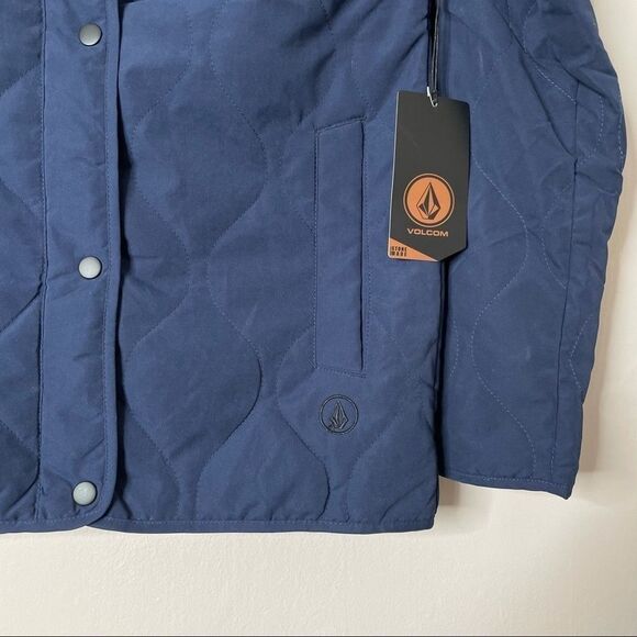 Volcom Reversible Navy Liner Insulated Jacket NEW - Picture 4 of 12